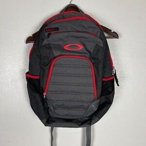 Oakley Backpack 5 Speed Pack Gray Red Travel Commute School Work College